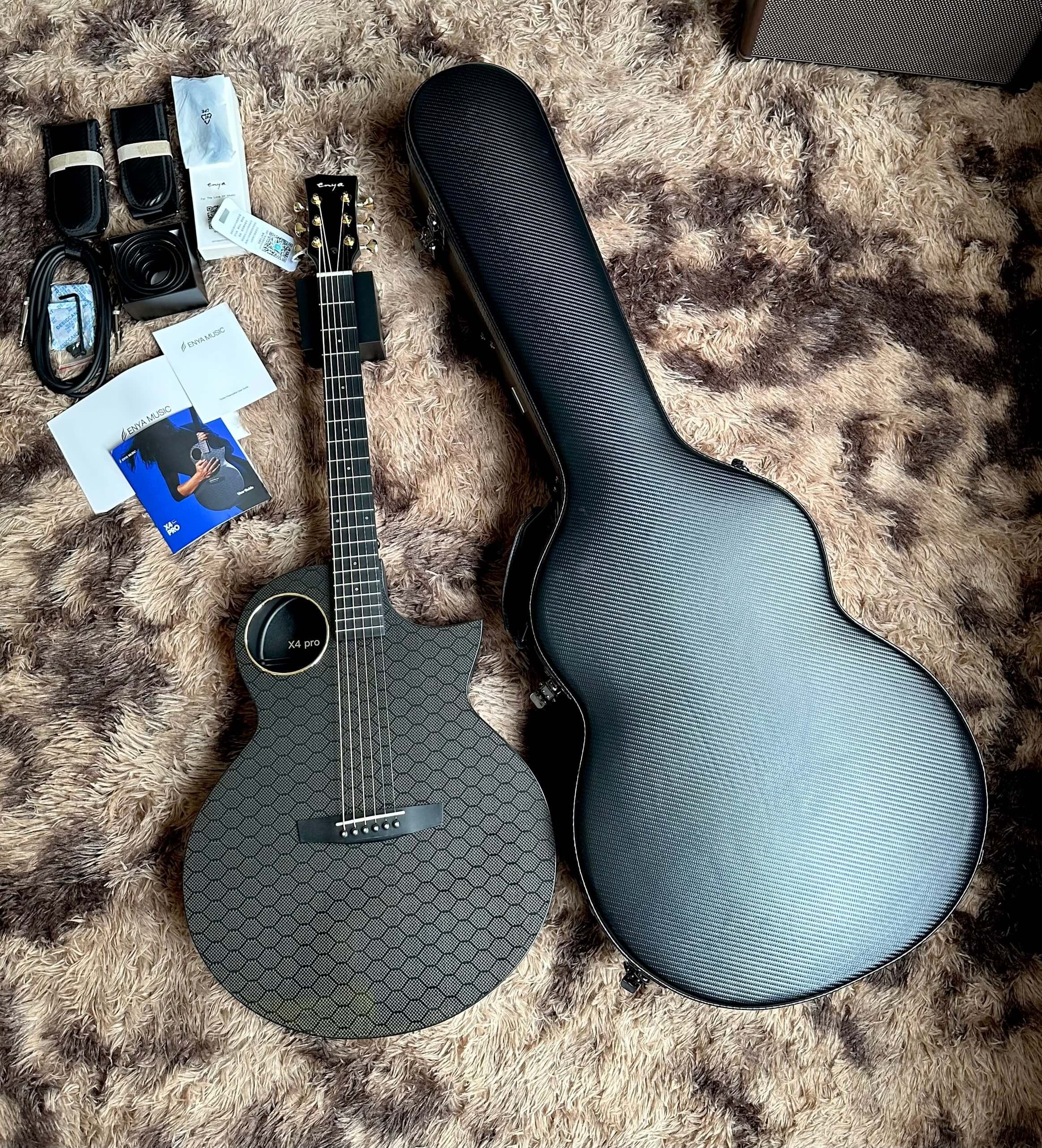 Đàn Guitar Acoustic Enya EA-X4 Pro EQ Carbon 2023 Cao Cấp